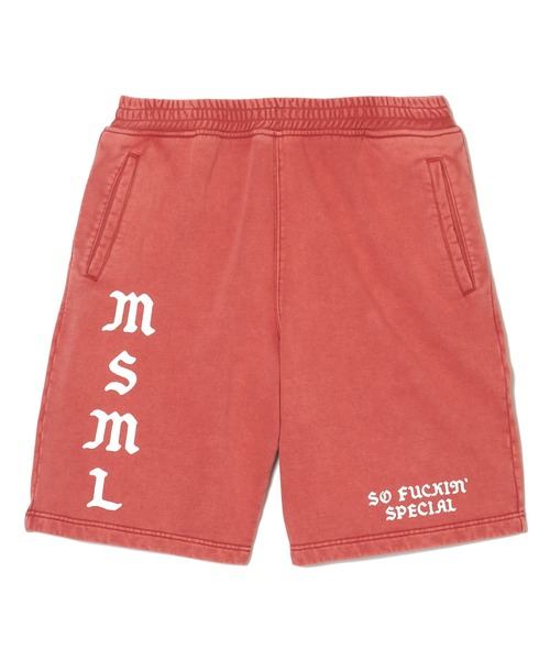 MSML（エムエスエムエル）の「VINTAGE GARMENT DYE SWEAT SHORTS（スウェットパンツ・メンズ・レッド/ブラック・XL/L/M/S）」の10枚目の写真
