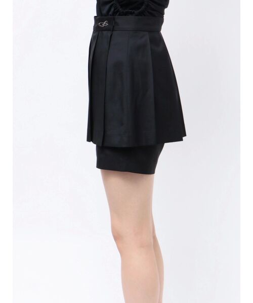 EMODA(エモダ)の「2ピースレイヤースカートパンツ(スカート・レディース・ブラック/ベージュ/グレー・SMALL/MEDIUM)」の11枚目の写真