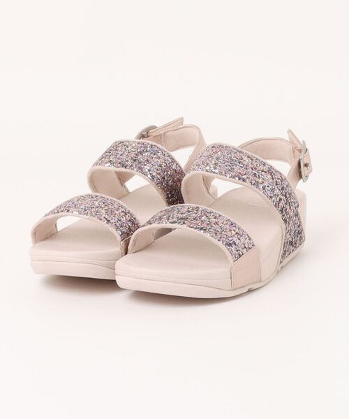 LULU MULTI-TONAL GLITTER BACK-STRAP SANDALS / LULU マルチトーナル