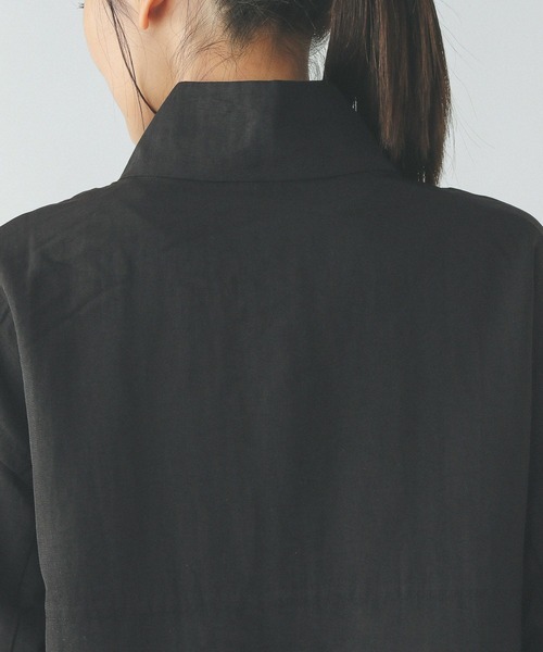 GLOBAL WORK（グローバルワーク）の「撥水軽やかスタンドブルゾン/253525（ブルゾン・レディース・アイボリー/オリーブ/ブラック・SHORT/REGULAR）」の21枚目の写真