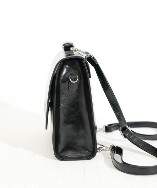 GYDA（ジェイダ）の「【GYDA/ジェイダ】 RHINESTONE LOGO SERIES　3wayミニリュック（バックパック/リュック・レディース・ブルー/ブラック/アイボリー・FREE）」の6枚目の写真