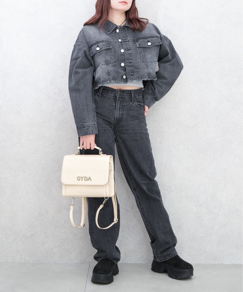 GYDA（ジェイダ）の「【GYDA/ジェイダ】 RHINESTONE LOGO SERIES　3wayミニリュック（バックパック/リュック・レディース・ブルー/ブラック/アイボリー・FREE）」の13枚目の写真