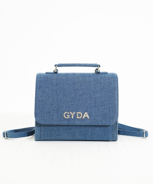 GYDA（ジェイダ）の「【GYDA/ジェイダ】 RHINESTONE LOGO SERIES　3wayミニリュック（バックパック/リュック・レディース・ブルー/ブラック/アイボリー・FREE）」の5枚目の写真