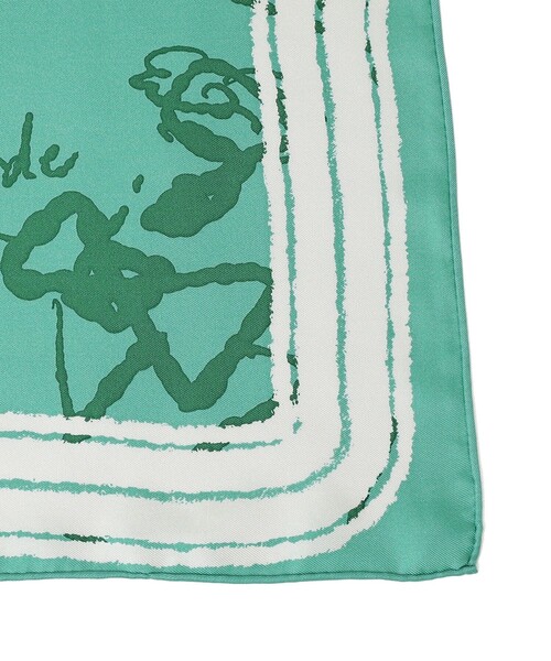 manipuri（マニプリ）の「manipuri:25SS スカーフ 65×65（バンダナ/スカーフ・レディース・ライトグリーン/イエロー・ONE SIZE）」の3枚目の写真