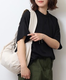 無地 テレコリブ ワイド ワッフル 半袖Tシャツ