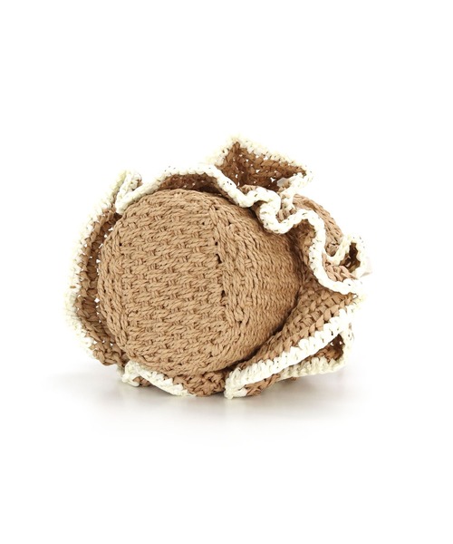 MIAN （ミアン）の「フリル2wayかごバッグ（かごバッグ・レディース・ベージュ/グレー/ブラック・FREE）」の10枚目の写真