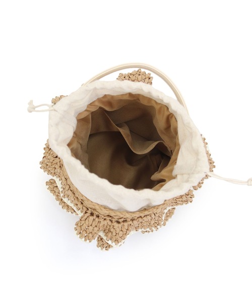 MIAN （ミアン）の「フリル2wayかごバッグ（かごバッグ・レディース・ベージュ/グレー/ブラック・FREE）」の11枚目の写真