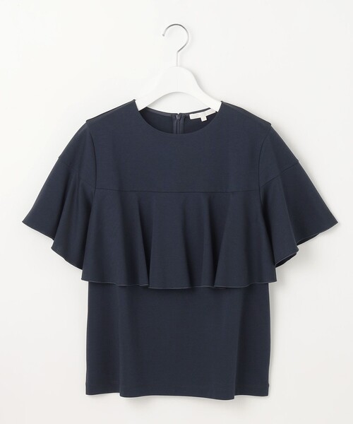 自由区(ジユウク)の「ハイツイストポンチフレアディティール カットソー(Tシャツ/カットソー・レディース・ダルブルー系/ライトグレー系/ネイビー系/アイボリー系・32)」の18枚目の写真