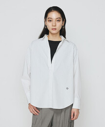 COMME CA | ストライプタイプライター/バルキーオックスフォード シャツ(シャツ/ブラウス)