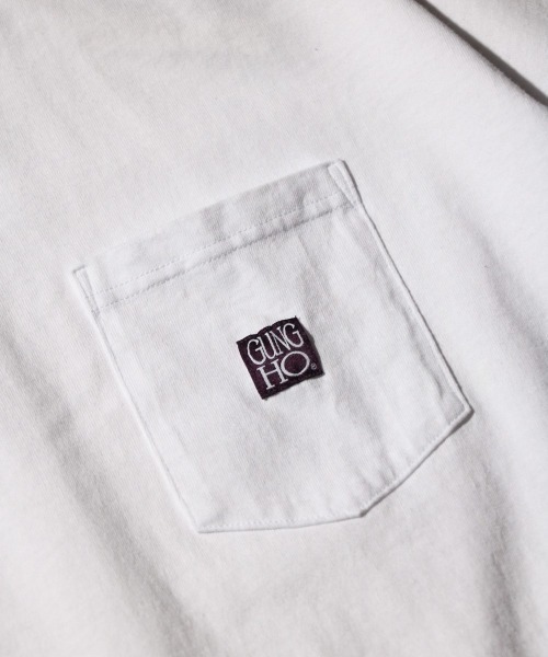 GUNG HO（ガンホー）の「GUNG HO ガンホー / WORKERS POCKET SS TEE（Tシャツ/カットソー・メンズ・ブラック/オリーブ/ホワイト・SMALL/LARGE/X-LARGE/MEDIUM）」の5枚目の写真
