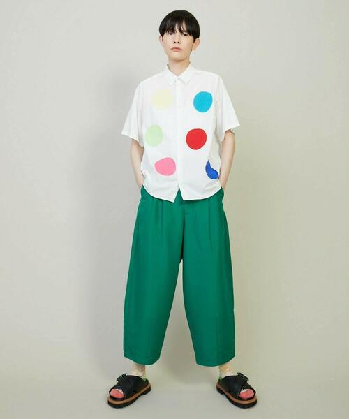 FRAPBOIS(フラボア)の「ワッフルーザー テーパードパンツ(その他パンツ・レディース・ブラック/グリーン/イエロー・1/2)」の16枚目の写真