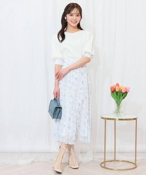 WILLSELECTION（ウィルセレクション）の「2WAYリボンラメニットプルオーバー（ニット/セーター・レディース・オフホワイト/ブラック/ピンク/オレンジ・FREE）」の10枚目の写真