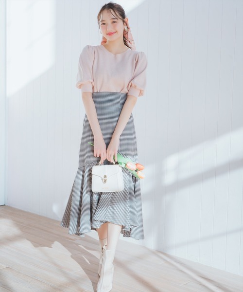 WILLSELECTION（ウィルセレクション）の「2WAYリボンラメニットプルオーバー（ニット/セーター・レディース・オフホワイト/ブラック/ピンク/オレンジ・FREE）」の13枚目の写真