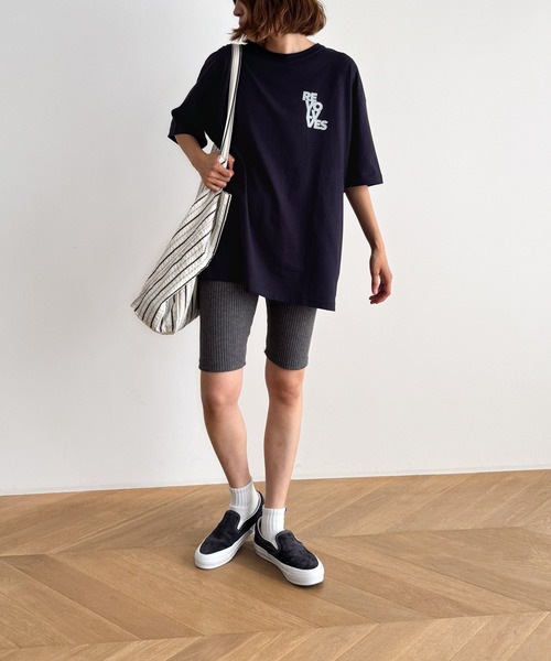 CANAL JEAN(キャナルジーン)の「El mar リブバイカーレギンス(レギンス/スパッツ・レディース・チャコールグレー/ブラック・ONE SIZE)」の13枚目の写真