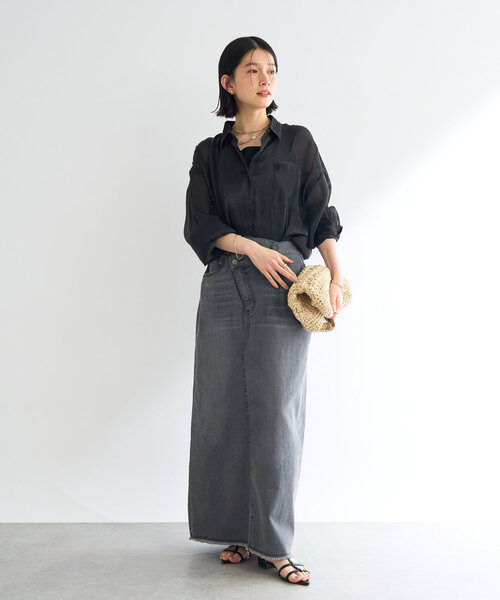 un dix cors(アンディコール)の「《軽やかな着心地》ソフトオーロララメシアーシャツ(シャツ/ブラウス・レディース・ブラック/アイボリー/ピンク・FREE)」の17枚目の写真