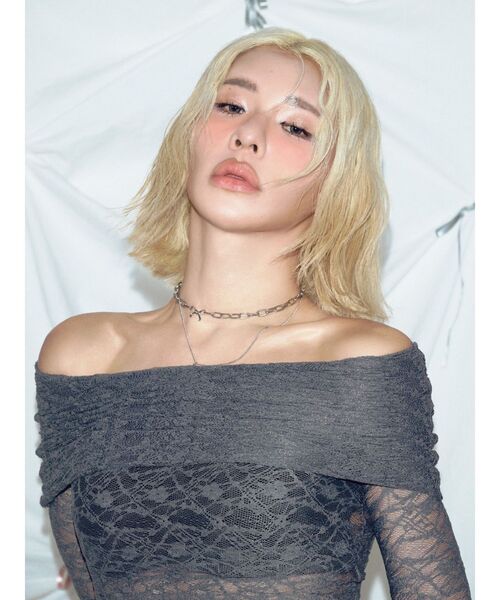 EVRIS（エヴリス）の「レースオフショルカットトップス（Tシャツ/カットソー・レディース・ブラック/ホワイト/グレー・FREE）」の13枚目の写真