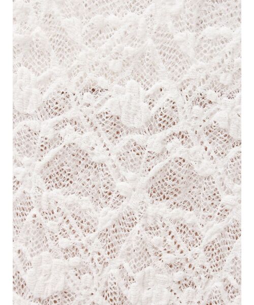 EVRIS（エヴリス）の「レースオフショルカットトップス（Tシャツ/カットソー・レディース・ブラック/ホワイト/グレー・FREE）」の9枚目の写真