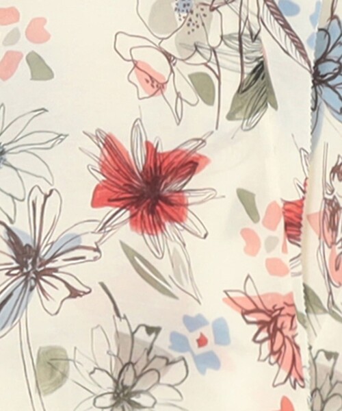 TOMORROWLAND collection（トゥモローランドコレクション）の「トリビュートフラワー ピコカットスリーブブラウス（シャツ/ブラウス・レディース・イエロー系その他/レッド系その他・36）」の12枚目の写真