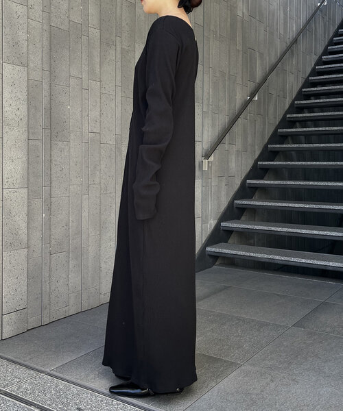 CAPRICIEUX LE'MAGE（カプリシューレマージュ）の「【低身長サイズあり】チョーカーSETリブワンピース（ワンピース・レディース・ベージュ/ブラック・PS/FREE）」の18枚目の写真