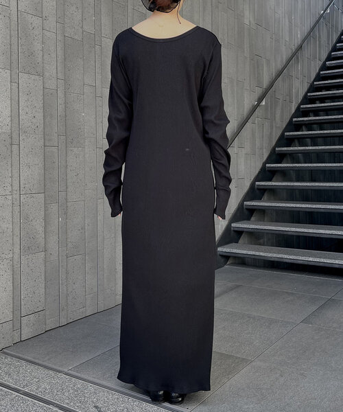 CAPRICIEUX LE'MAGE（カプリシューレマージュ）の「【低身長サイズあり】チョーカーSETリブワンピース（ワンピース・レディース・ベージュ/ブラック・PS/FREE）」の19枚目の写真