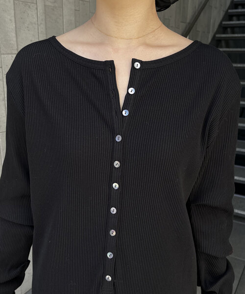 CAPRICIEUX LE'MAGE（カプリシューレマージュ）の「【低身長サイズあり】チョーカーSETリブワンピース（ワンピース・レディース・ベージュ/ブラック・PS/FREE）」の20枚目の写真