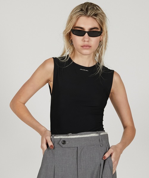 PRANK PROJECT（プランクプロジェクト）の「スキューバノースリボディースーツ / Scuba Sleeveless Bodysuit（その他トップス・レディース・オフホワイト/グレー/ブラック・FREE）」の3枚目の写真