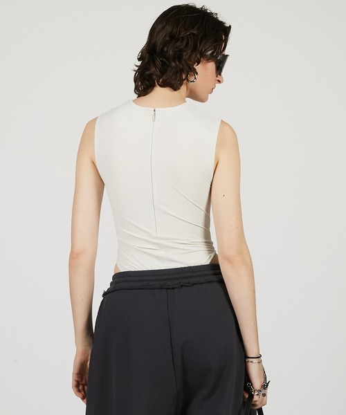 PRANK PROJECT（プランクプロジェクト）の「スキューバノースリボディースーツ / Scuba Sleeveless Bodysuit（その他トップス・レディース・オフホワイト/グレー/ブラック・FREE）」の12枚目の写真
