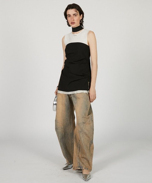 PRANK PROJECT（プランクプロジェクト）の「スキューバノースリボディースーツ / Scuba Sleeveless Bodysuit（その他トップス・レディース・オフホワイト/グレー/ブラック・FREE）」の19枚目の写真