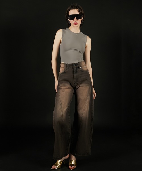 PRANK PROJECT（プランクプロジェクト）の「スキューバノースリボディースーツ / Scuba Sleeveless Bodysuit（その他トップス・レディース・オフホワイト/グレー/ブラック・FREE）」の18枚目の写真