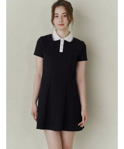セール】BACK OPEN POLO OP/バックオープンポロワンピース