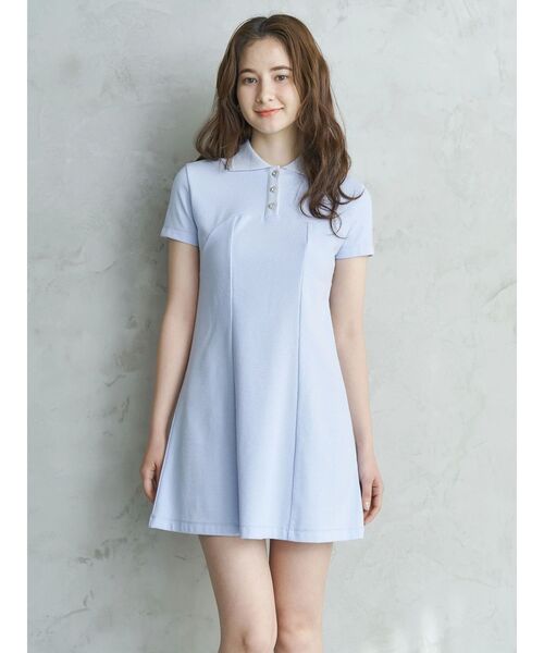 【日本未入荷☆ IVE着用 Cotton Polo Dress ワンピース セール】BACK OPEN POLO OP/バックオープンポロワンピース