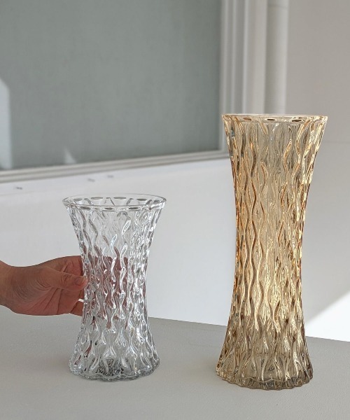 TOSSDICE / トスダイス 】 GLASS FLOWER VASE - TOWER S size