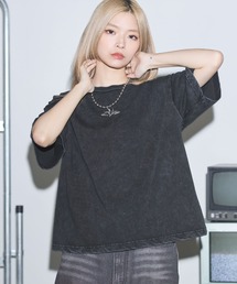ヴィンテージライクボックスシルエット短丈プリントTシャツ【UNISEX】