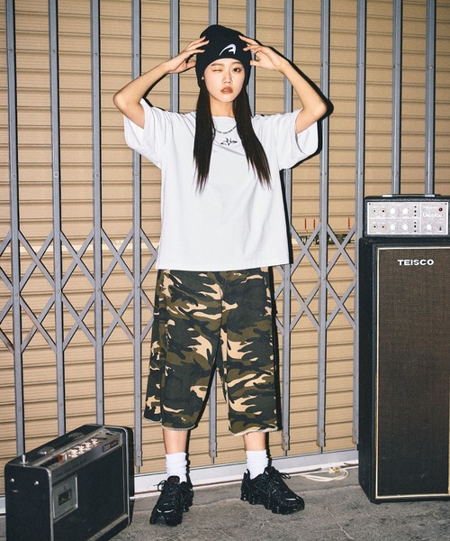 MSG(エムエスジー)の「ヴィンテージライクボックスシルエット短丈プリントTシャツ【UNISEX】(Tシャツ/カットソー・メンズ・ブラック/ホワイト/グレー系/ブラック系/ブラウン系/グレー系1/ワイン系・S/M/L/XL)」の18枚目の写真