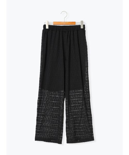 Lugnoncure（ルノンキュール）の「シャーリングレースカットパンツ（その他パンツ・レディース・ブラック/ベージュ・F）」の10枚目の写真