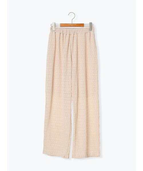 Lugnoncure（ルノンキュール）の「シャーリングレースカットパンツ（その他パンツ・レディース・ブラック/ベージュ・F）」の11枚目の写真