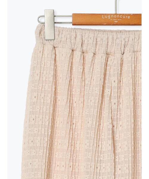 Lugnoncure（ルノンキュール）の「シャーリングレースカットパンツ（その他パンツ・レディース・ブラック/ベージュ・F）」の14枚目の写真