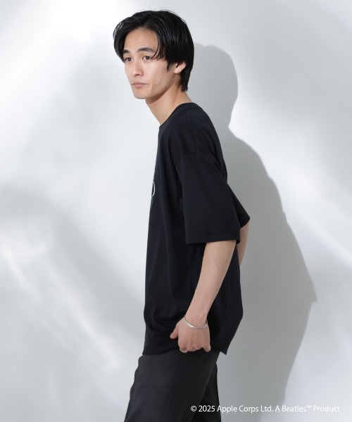 NANO universe(ナノユニバース)の「Anti Soaked(R)×BEATLES LOVE ME DO汗染み防止Tシャツ(Tシャツ/カットソー・メンズ・ブラック・S/M/L)」の3枚目の写真