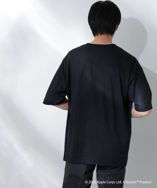 NANO universe(ナノユニバース)の「Anti Soaked(R)×BEATLES LOVE ME DO汗染み防止Tシャツ(Tシャツ/カットソー・メンズ・ブラック・S/M/L)」の4枚目の写真