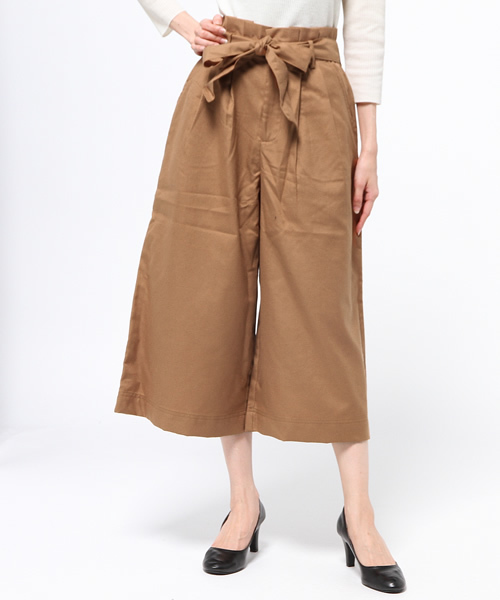 one after another NICE CLAUP（ワンアフターアナザーナイスクラップ）の「【ナイスクラップ】リボン付ガウチョパンツ（その他パンツ・レディース・キャメル/ブラック/その他1/その他2・FREE）」の16枚目の写真