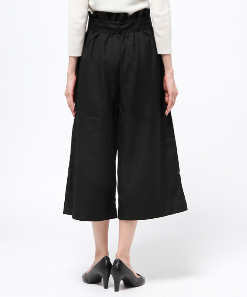 one after another NICE CLAUP（ワンアフターアナザーナイスクラップ）の「【ナイスクラップ】リボン付ガウチョパンツ（その他パンツ・レディース・キャメル/ブラック/その他1/その他2・FREE）」の7枚目の写真