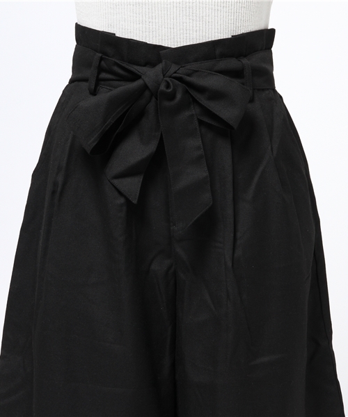 one after another NICE CLAUP（ワンアフターアナザーナイスクラップ）の「【ナイスクラップ】リボン付ガウチョパンツ（その他パンツ・レディース・キャメル/ブラック/その他1/その他2・FREE）」の8枚目の写真