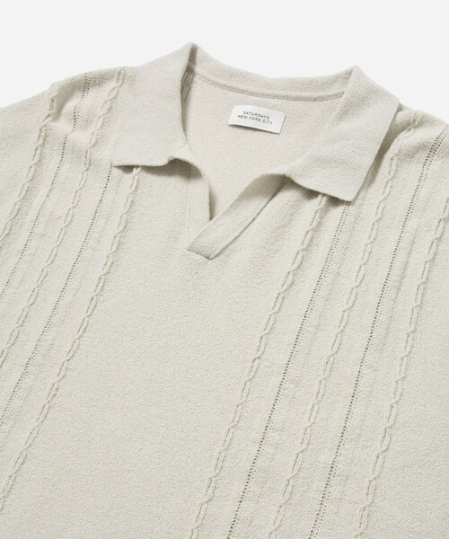 Saturdays NYC(サタデーズ ニューヨークシティ )の「Alex Skipper Polo SS Sweater(その他トップス・メンズ・グレー/ブラック/ラベンダー・M/S/XL/L)」の19枚目の写真