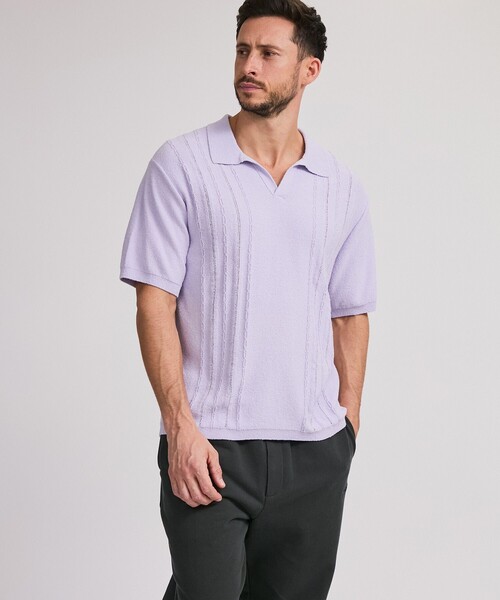 Saturdays NYC(サタデーズ ニューヨークシティ )の「Alex Skipper Polo SS Sweater(その他トップス・メンズ・グレー/ブラック/ラベンダー・M/S/XL/L)」の14枚目の写真
