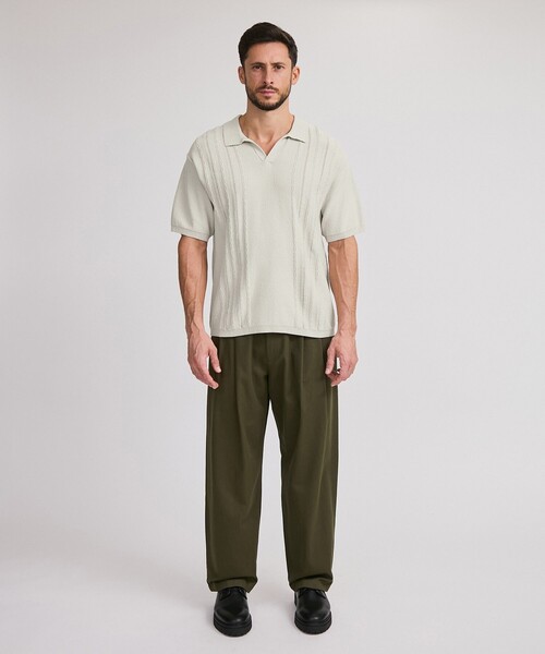 Saturdays NYC(サタデーズ ニューヨークシティ )の「Alex Skipper Polo SS Sweater(その他トップス・メンズ・グレー/ブラック/ラベンダー・M/S/XL/L)」の7枚目の写真