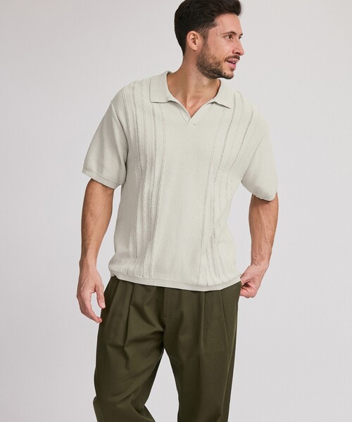 Saturdays NYC(サタデーズ ニューヨークシティ )の「Alex Skipper Polo SS Sweater(その他トップス・メンズ・グレー/ブラック/ラベンダー・M/S/XL/L)」の8枚目の写真