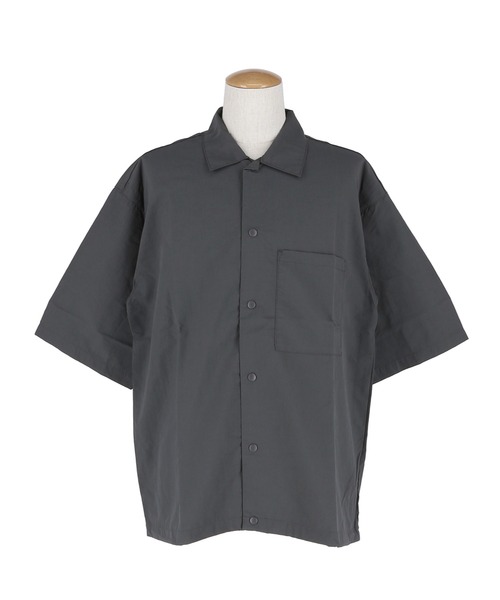 coca(coca)(コカ)の「ワッシャーナイロン半袖シャツ(シャツ/ブラウス・メンズ・チャコール/アイボリー・M/L/XL)」の20枚目の写真