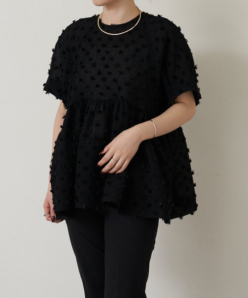 LIVETART（リヴェタート）の「ファードットブラウス（シャツ/ブラウス・レディース・ブラック・FREE）」の13枚目の写真