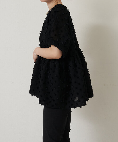 LIVETART（リヴェタート）の「ファードットブラウス（シャツ/ブラウス・レディース・ブラック・FREE）」の14枚目の写真