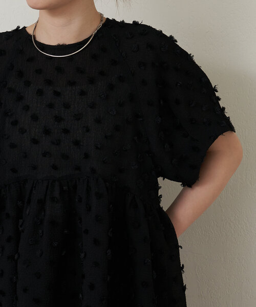 LIVETART（リヴェタート）の「ファードットブラウス（シャツ/ブラウス・レディース・ブラック・FREE）」の19枚目の写真